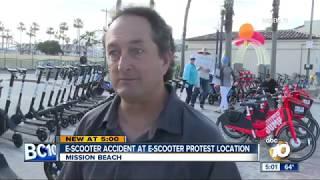 Mission Beach residents protest electric scooters on sidewalks and boardwalk