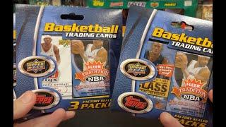 NBA Basketball 3 Pack Hangers with Random Mystery Pack. Kobe Bryant, Michael Jordan, Kevin Garnett