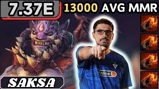 7.37e - Rank 9 Saksa LION Soft Support Gameplay - Dota 2 Full Match Gameplay