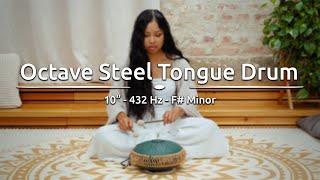 10" Medium Octave Steel Tongue Drum, F# Minor, 432 Hz, MOSTD4DG, Meinl Sonic Energy