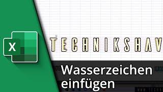 Wasserzeichen in Excel einfügen | Wasserzeichen entfernen  Tutorial