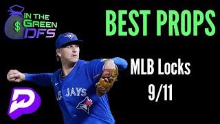 PRIZEPICKS MLB TODAY | BEST 4 PLAYS | WEDNESDAY 9/11/24