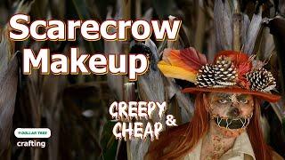 Easy SFX Scarecrow Makeup  Tutorial Using Dollar Tree Supplies