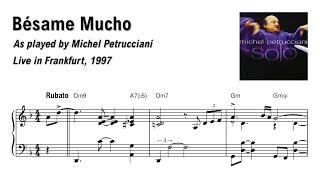 Michel Petrucciani - Bésame Mucho (Frankfurt) | transcription