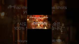 매일 일기장에 적는 명언(웨인 그레츠키) a wise saying in one's diary every day(Wayne Gretzky)