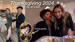 SPENDING THANKSGIVING WITH MY BOYFRIEND'S FAMILY! *intense family games