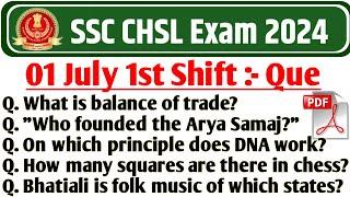 chsl analysis 2024 | ssc chsl 1 july 1st shift shift analysis | ssc chsl analysis 2024