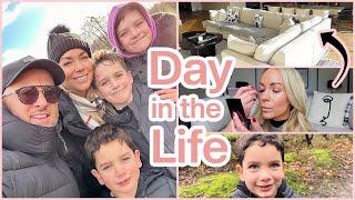 OUR NEW LIVING AREA! DAY IN THE LIFE + House Update & Jackson Vlogging! Emily Norris AD