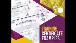 How to easily Design a Training Certificate?