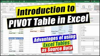 Introduction to Pivot Table in Excel (Data Drill down in Pivot Table)