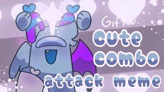 Cute combo attack || animation meme || Among us || Gift