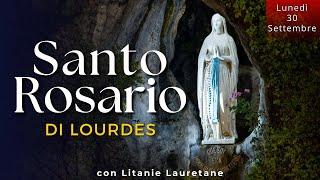 Il Santo Rosario di Lourdes di oggi Lunedì 30 Settembre 2024, Misteri Gaudiosi