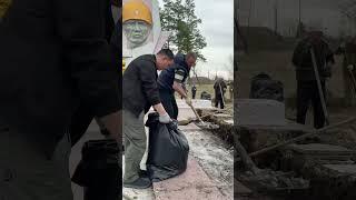 Работа полным ходом: восстанавливаем памятник павшим воинам в Новом Шарапе