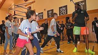 Warriors Dedicate NBA Cares Learn & Play Zone in Oakland