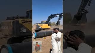 Excavator Hyundai Marching in R.O.W #mahesh #mishra #short #video