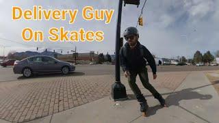 Urban Skater Delivers #rollerblading #delivery #bliss