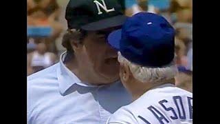 Tommy Lasorda spats with John McSherry over fan interference