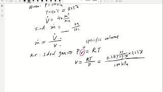 Mass and volume flow rates: Ideal Gas Example