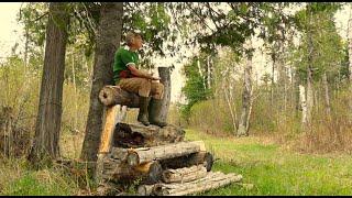 Hike To Hawk's Pond-Martin's Old Off Grid Log Cabin#276