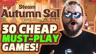 Steam AUTUMN SALE 2024! 30 Cheap MUST-PLAY Games!