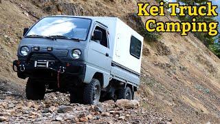 Kei Truck Camping Trip into the Mountains #JDM #keitruck #camping #offroadcamper #mikefestiva