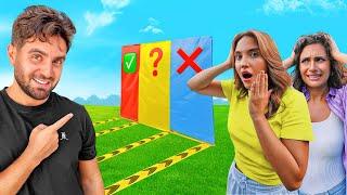 تحدي لا تدخل بالجدار الغلط   