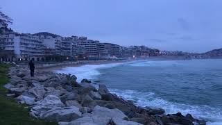 Kavala, Rapsani Beach, Sea, Yunanistan, Greece, 02/2018