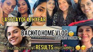 വീട്ടിലോട്ട് പോവാണ്  Back to home travel vlog // End of 4 th year Pharm D life