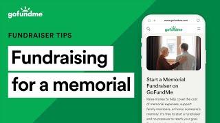 GoFundMe guidance for running a fundraiser for a memorial or funeral