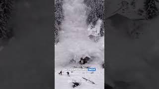 Avalanche Horror! Massive Snow Cliff Collapses and Buries Everything in Its Path!!!!