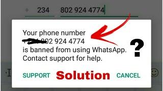 WhatsApp Banned Number Problem solution ? 2021