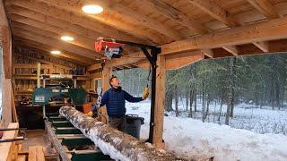 Could The SAWMILL Cover COLLAPSE?! Adding A BRACE Before Testing Out  The WINCH