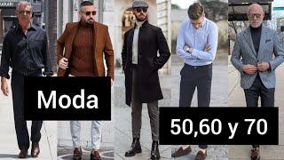 MODA para SEÑORES MAYORES 2023 / LOOKS para HOMBRES de 50,60 y 70