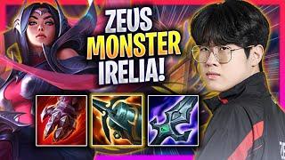 ZEUS IS A MONSTER WITH IRELIA! - T1 Zeus Plays Irelia TOP vs Camille! | Season 2024