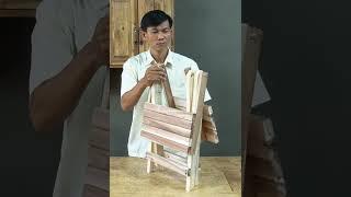 Wood Folding Chair for Camping Picnic #woodworking #shorts #chair #camping #picnic