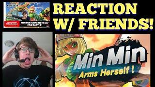 MIN MIN IN SUPER SMASH BROS. ULTIMATE REVEAL REACTION!!!