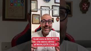 Quali sono le MALATTIE che danno diritto all’INVALIDITÁ CIVILE? #patologie #inps #invaliditacivile