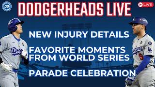 DodgerHeads Live: Shohei Ohtani & Freddie Freeman injuries; Dodgers World Series parade details