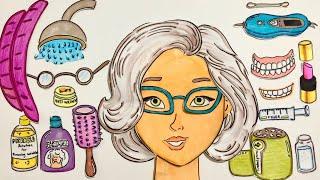 ‏She’s 80! But Watch What Happens! | Paper ASMR #papercartoon #ASMR #paperdiy #paperasmr