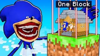 SHIN SONIC vs Most Secure One Block House (Minecraft)