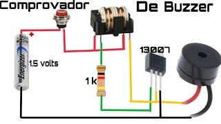 comprobador de buzzers casero. 100% reciclado.