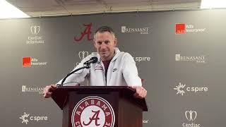 Alabama Basketball Coach Nate Oats Press Conference pre-North Carolina Game