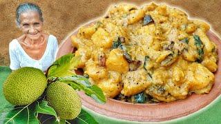 The taste of the Breadfruit curry (Del Curry) cooked with coconut milk prepared by Grandma Menu
