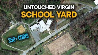 We Dug Over 350 COINS Metal Detecting This UNTOUCHED VIRGIN School Yard!