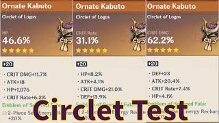 Yelan C6: HP vs Crit Rate vs Crit Dmg Circlet (No Teammates)
