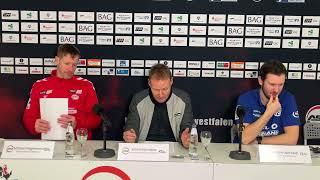 Pressekonferenz nach dem 16. Spieltag: ASVHamm-Westfalen gegen TV Großwall