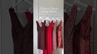 Full Sew Along Video Tutorial for V Neck Bias Cut Dress #sewing #sewingtutorial