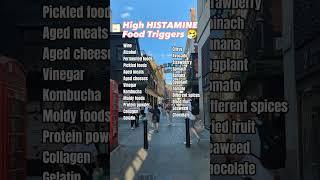 High Histamine FOOD TRIGGERS #shorts