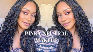 Pinky Neutral Makeup Tutorial  South African Youtuber #makeuptutorial #beginnerfriendly #makeup
