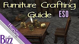 Furniture Crafting Guide ESO - Elder Scrolls Online Homestead How to make Furniture